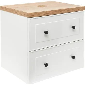 Koupelnová skříňka pod umyvadlo Naturel Forli 80x45x46 cm bílá FORLI80BID