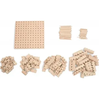 ostatní stavebnice Dřevěná stavebnice Buko - Malá startovací sada, 141 dílů