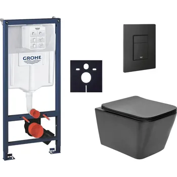 Bidet Závěsný wc set do lehkých stěn / předstěnová montáž Swiss Aqua Technologies Infinitio SIKOGRSIN12BEKF0