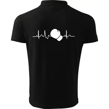 Pánská košile EKG box rukavice - Polokošile pánská Pique Polo 203 - 5XL ( Černá )