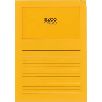 Zakládací složka ELCO Ordo s oknem a potiskem A4 1 ks - oranžová