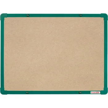 BoardOK Tabule s textilním povrchem 60 × 45 cm, zelený rám
