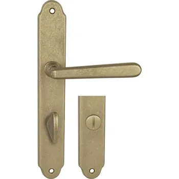 Nábytkové kování Klika Naturel ALT Wiena Natural mosaz nelakovaná klika/klika rozteč 90 mm WC WIENNATKLKLWC90