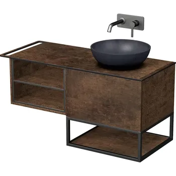 Koupelnová skříňka pod umyvadlo Naturel Oxo 110x58x50 cm měď mat OXO110P601ZKDLM