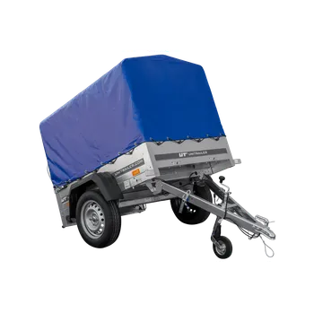 Přívěs Garden Trailer 150 KIPP s rámem H-800 a modrou plachtou