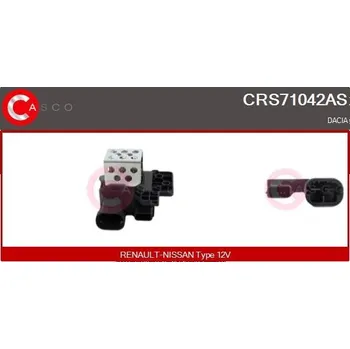 Ventilátor topení a klimatizace Odpor, vnitřní tlakový ventilátor CASCO CRS71042AS