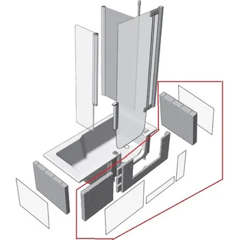 Panel k vaně Panel k vaně Juwel Duett 160 cm akrylát DUP001WS