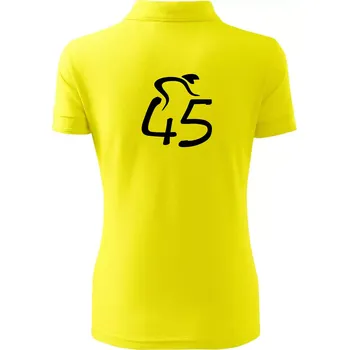 Cyklista slaví pětačtyřicítku (45) - Polokošile dámská Pique Polo - L ( Citrónová )