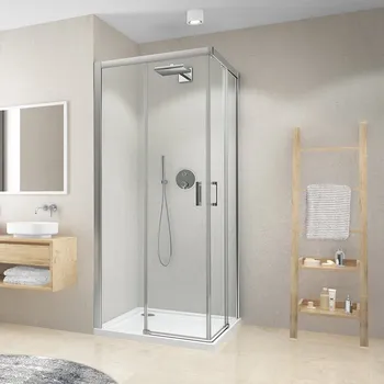 Roth CARIBA LINE CI C2L+CI C2R Sprchový kout obdélníkový 120x90 cm Profil: Chrom, Sklo: Hladké čiré