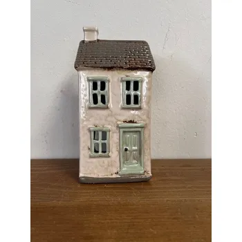 Svícen Keramický domeček na čajovou svíčku 9,5x19cm 1