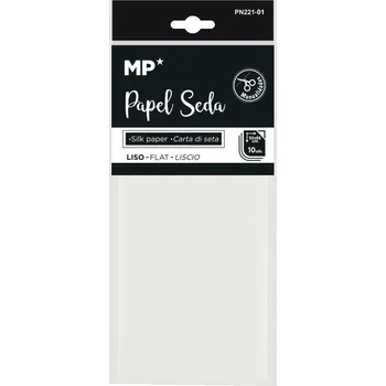 Balící papír Papír hedvábný 50 × 66 cm - 10 ks bílý