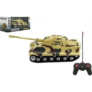 autíčko Tank RC PANTHER plast 25cm na baterie 27 mHz se zvukem se světlem