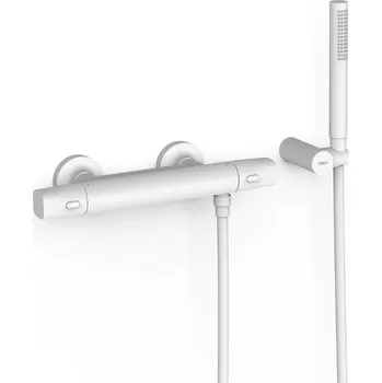 Vodovodní baterie Sprchová baterie TRES Over-Wall s vanovým setem 150 mm bílá mat 19016449BM