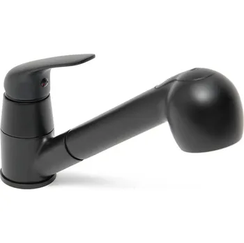 Vodovodní baterie Dřezová baterie S-Line Pro s vytahovací sprškou, 2 proudy černá matná SIKOBSLPRO283C