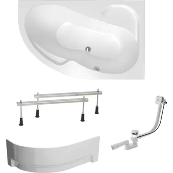 Vana Asymetrická vana Laguna Fortuna Plus 150x100 cm akrylát pravá SIKOFO1500PAPNP