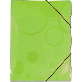 Desky s gumou A4 PP 3 klopy Neo Colori - zelená