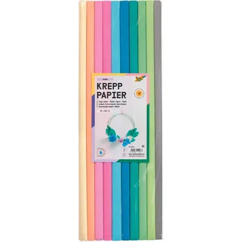 Krepový papír - sada - 10 rolí - TREND