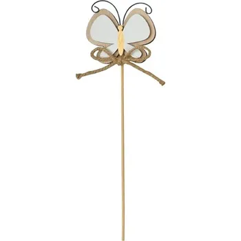 Velikonoční dekorace MFP zápich motýl dřevo 28cm 2221635
