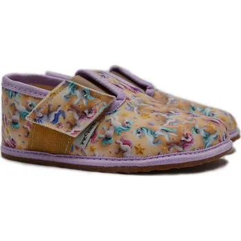 Chlapecké bačkory Barefoot Pegres papučky BF 01 jednorožec Velikost: 25