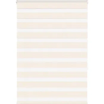 Stavebniny vidaXL Zebra roleta 105x150 cm šířka látky 100,9 cm polyester [4014132] Barva: Mramorově béžová