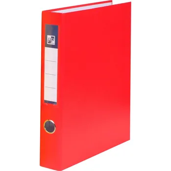 4kroužkový pořadač plastový A4 PP 4 cm - červený