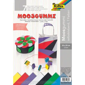Folia Pěnovka samolepící 20 × 29 cm 7 listů 7 barev
