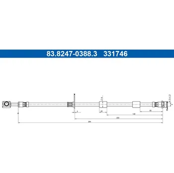 Brzdová hadice Brzdová hadice ATE 83.8247-0388.3
