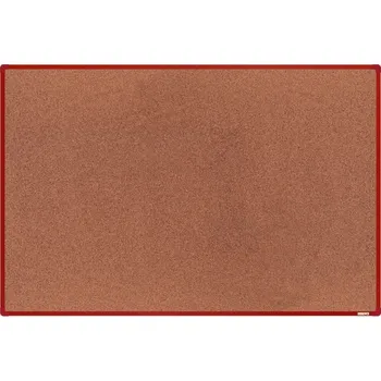 boardOK Korková tabule s hliníkovým rámem 180 × 120 cm, červený rám