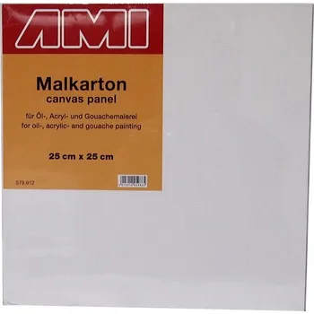 Malířské plátno Šepsované plátno na lepence AMI, 25 × 25 cm