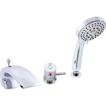 Vodovodní baterie Vanová baterie RAV SLEZÁK se sprchovým setem chrom DT272.0S