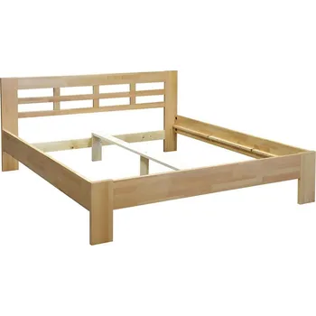 Postel Dvoulůžková postel z masivu ANGELA 180x200 cm buk