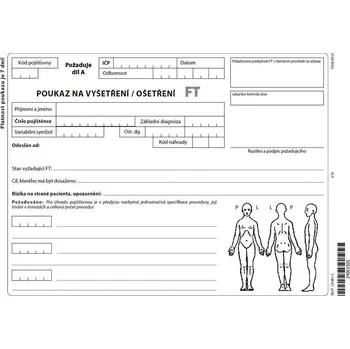 Tiskopis 06ft- Poukaz na vyšetření - ošetření FT list A5