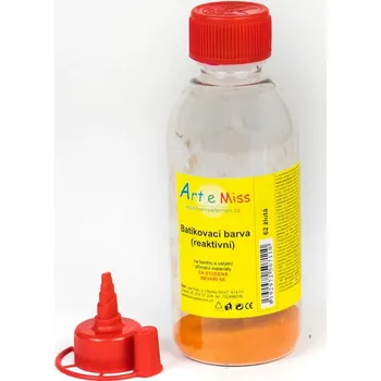 Speciální výtvarná barva Batikovací reaktivní barva ŽLUTÁ (batika za studena) - 13 g (na 250 ml barvy)
