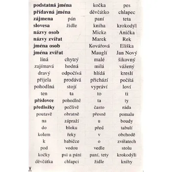 Český jazyk Český jazyk 2 - slovíčka /5 kart.desek/