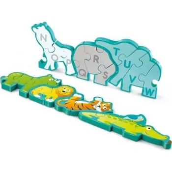 Puzzle Puzzle - Zvířátka a abeceda, 26 dílků