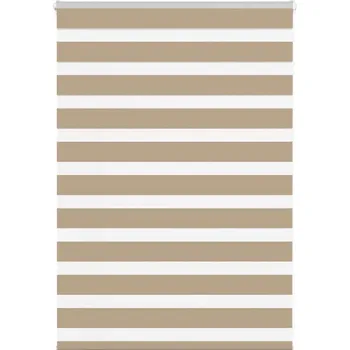 Roleta vidaXL Zebra roleta 110x100 cm šířka látky 105,9 cm polyester [4014107] Barva: sand brown