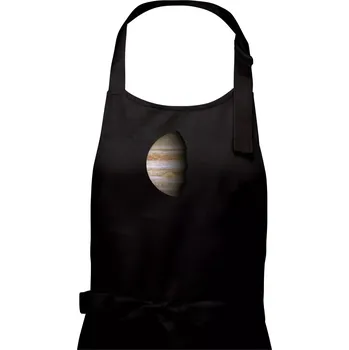 Kuchyňská zástěra Fotky planet - Jupiter - Dámská zástěra na vaření - Univerzální velikost ( Černá )