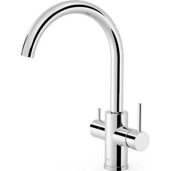Vodovodní baterie Dřezová baterie TRES Cocina s otočným ramínkem chrom 23045302