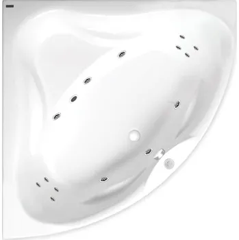 Vana Masážní vana SIKO Cornelia 140x140 cm BASIC akrylát levá i pravá SIKOHMBCO140