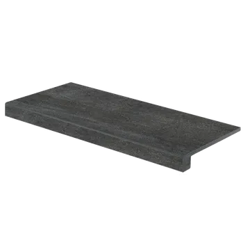 Dlažba Schodová Tvarovka Rako Quarzit černá 40x80 cm mat DCF84739.1