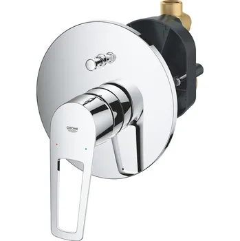 Vodovodní baterie Sprchová a vanová baterie GROHE BauLoop včetně podomítkového tělesa chrom 29081001