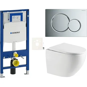 Bidet Závěsný wc set do lehkých stěn / předstěnová SAT SIKOGESREX67S01CR