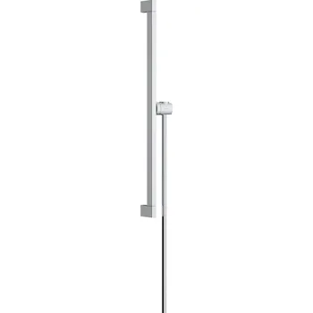 Sprchový set Hansgrohe Unica sprchová tyč E Puro 65 cm se snadno posuvným držákem ruční sprchy a sprchovou hadicí Isiflex 160 cm, chrom 24404000