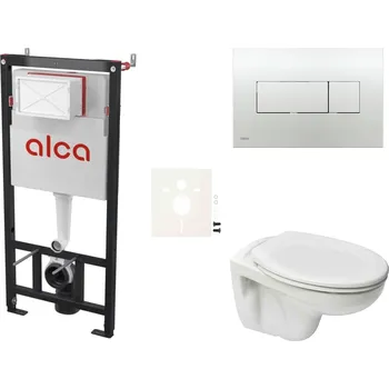 Bidet Cenově zvýhodněný závěsný WC set Alca do lehkých stěn / předstěnová montáž+ WC S-Line S-line Pro SIKOASP5