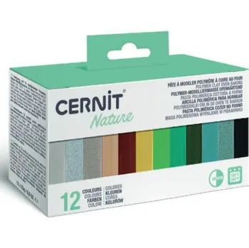 Modelovací hmota CERNIT sada 12 x 25 g Nature