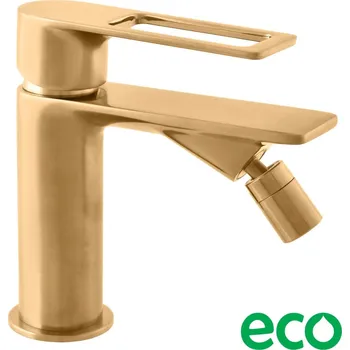 Vodovodní baterie Bidetová baterie RAV SLEZÁK Nil bez výpusti kartáčovaná zlatá NL244.5ZK