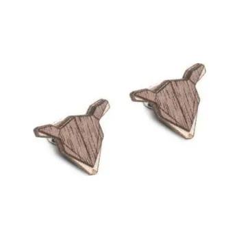 Náušnice Dřevěné náušnice Doe Earrings s možností výměny či vrácení do 30 dnů - EW7