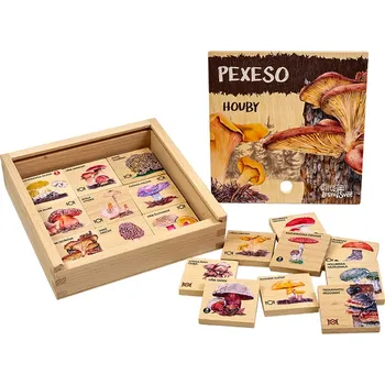Pexeso Dřevěné pexeso - houby