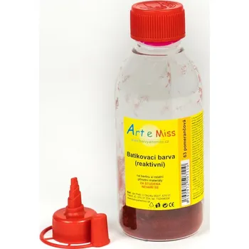 Speciální výtvarná barva Batikovací reaktivní barva POMERANČOVÁ (batika za studena) - 5 g (na 100 ml barvy)