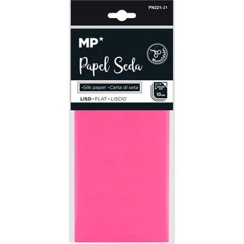 Balící papír Papír hedvábný 50 × 66 cm - 10 ks růžový